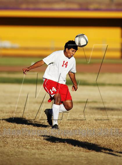 Thumbnail 1 in Tucson High Magnet School vs Rincon (Chris Maier Soccer Tournament) photogallery.