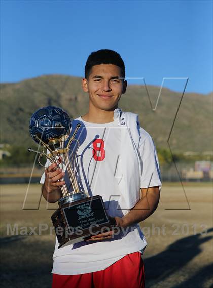 Thumbnail 2 in Tucson High Magnet School vs Rincon (Chris Maier Soccer Tournament) photogallery.