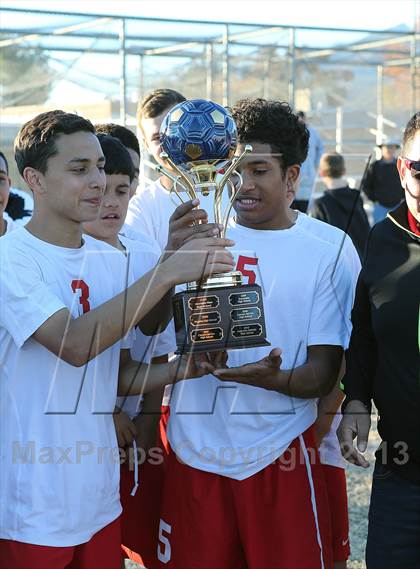 Thumbnail 2 in Tucson High Magnet School vs Rincon (Chris Maier Soccer Tournament) photogallery.