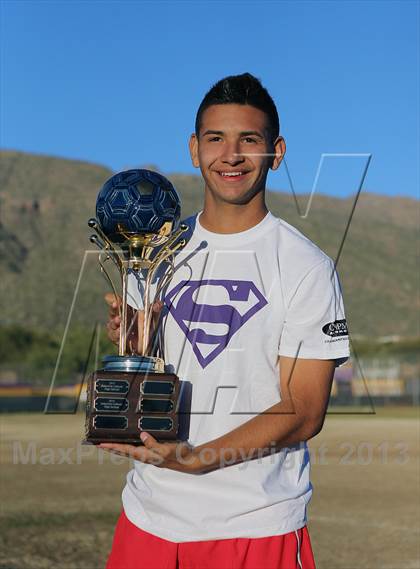 Thumbnail 3 in Tucson High Magnet School vs Rincon (Chris Maier Soccer Tournament) photogallery.