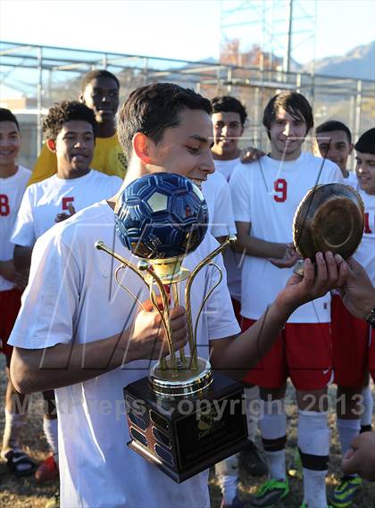 Thumbnail 1 in Tucson High Magnet School vs Rincon (Chris Maier Soccer Tournament) photogallery.