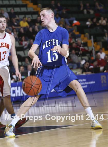Thumbnail 2 in Olean vs. Westhill (NYSPHSAA Class B Final) photogallery.
