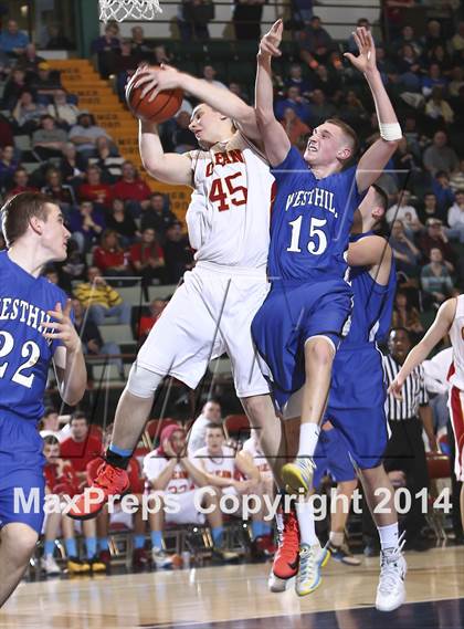 Thumbnail 1 in Olean vs. Westhill (NYSPHSAA Class B Final) photogallery.
