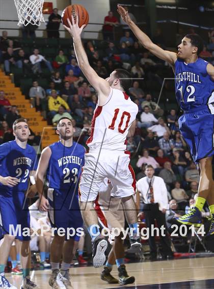 Thumbnail 3 in Olean vs. Westhill (NYSPHSAA Class B Final) photogallery.