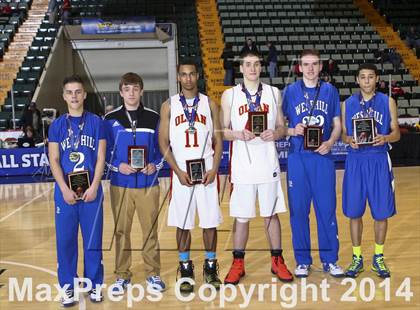 Thumbnail 1 in Olean vs. Westhill (NYSPHSAA Class B Final) photogallery.
