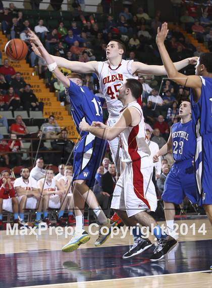 Thumbnail 2 in Olean vs. Westhill (NYSPHSAA Class B Final) photogallery.
