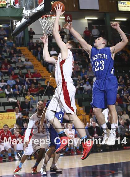 Thumbnail 3 in Olean vs. Westhill (NYSPHSAA Class B Final) photogallery.