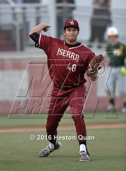 Thumbnail 1 in JSerra Catholic vs. Mira Costa (Boras Classic - South) photogallery.