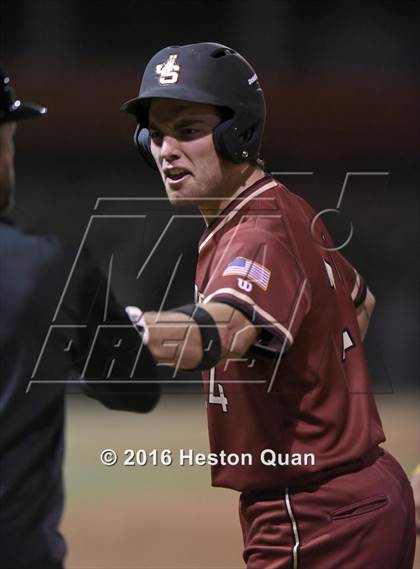 Thumbnail 1 in JSerra Catholic vs. Mira Costa (Boras Classic - South) photogallery.