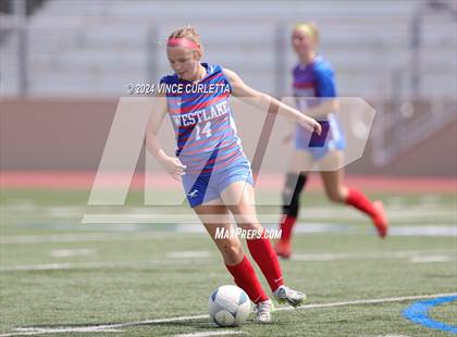 Thumbnail 1 in Harlingen vs. Westlake (UIL 6A Soccer Regional Semifinals) photogallery.