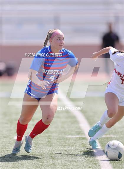 Thumbnail 2 in Harlingen vs. Westlake (UIL 6A Soccer Regional Semifinals) photogallery.