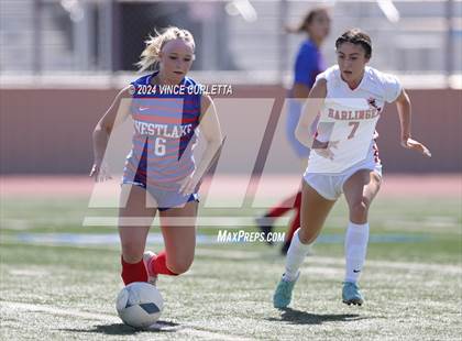 Thumbnail 2 in Harlingen vs. Westlake (UIL 6A Soccer Regional Semifinals) photogallery.