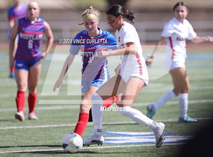 Thumbnail 3 in Harlingen vs. Westlake (UIL 6A Soccer Regional Semifinals) photogallery.