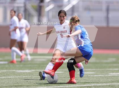 Thumbnail 2 in Harlingen vs. Westlake (UIL 6A Soccer Regional Semifinals) photogallery.