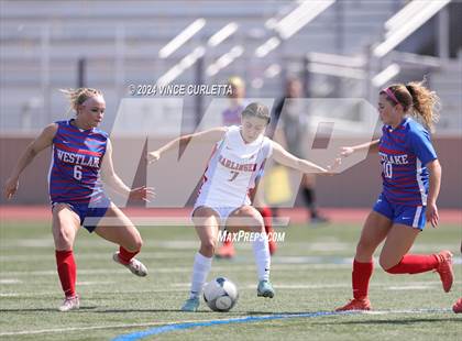 Thumbnail 2 in Harlingen vs. Westlake (UIL 6A Soccer Regional Semifinals) photogallery.