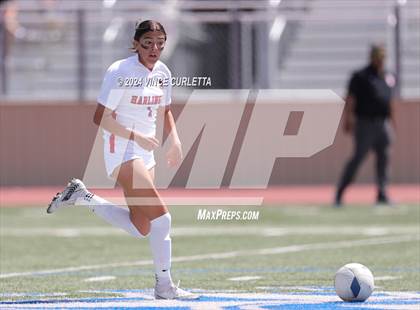 Thumbnail 3 in Harlingen vs. Westlake (UIL 6A Soccer Regional Semifinals) photogallery.
