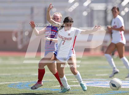 Thumbnail 2 in Harlingen vs. Westlake (UIL 6A Soccer Regional Semifinals) photogallery.