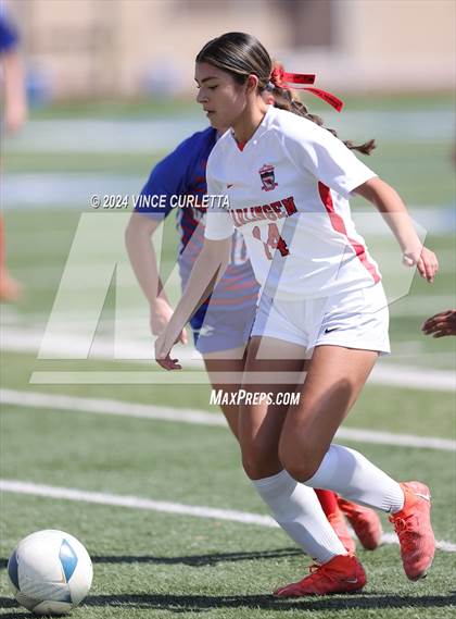 Thumbnail 2 in Harlingen vs. Westlake (UIL 6A Soccer Regional Semifinals) photogallery.