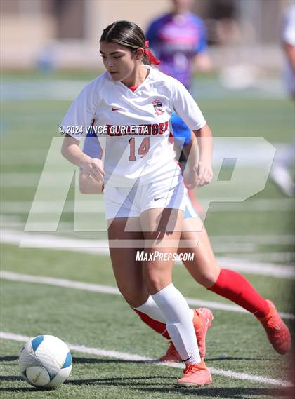 Thumbnail 3 in Harlingen vs. Westlake (UIL 6A Soccer Regional Semifinals) photogallery.