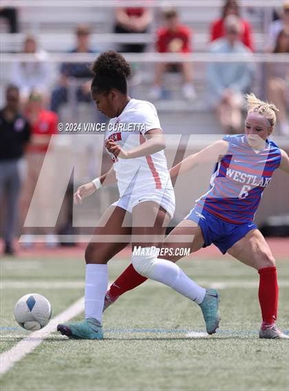 Thumbnail 2 in Harlingen vs. Westlake (UIL 6A Soccer Regional Semifinals) photogallery.