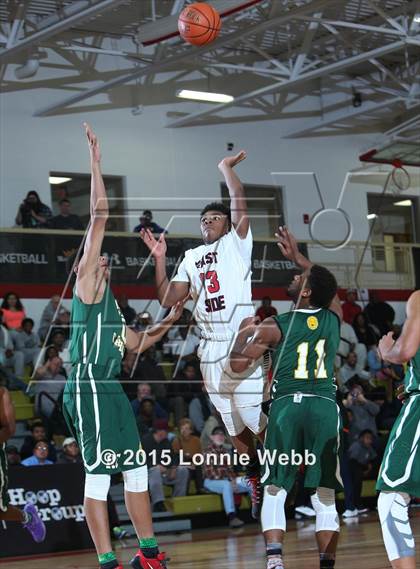 Thumbnail 3 in Roselle Catholic vs. Newark East Side (Hoop Group Tip-Off Showcase) photogallery.