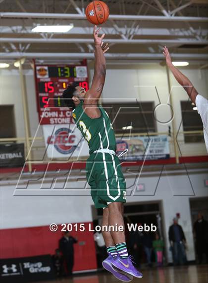Thumbnail 1 in Roselle Catholic vs. Newark East Side (Hoop Group Tip-Off Showcase) photogallery.
