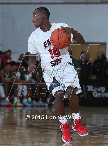 Thumbnail 3 in Roselle Catholic vs. Newark East Side (Hoop Group Tip-Off Showcase) photogallery.