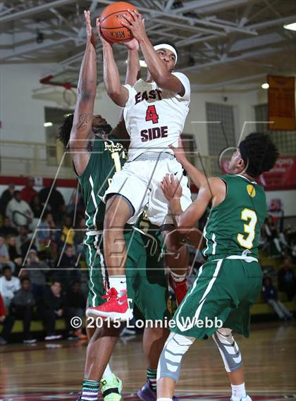 Thumbnail 1 in Roselle Catholic vs. Newark East Side (Hoop Group Tip-Off Showcase) photogallery.