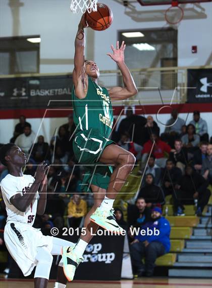 Thumbnail 1 in Roselle Catholic vs. Newark East Side (Hoop Group Tip-Off Showcase) photogallery.