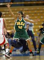 Brea-Olinda's Justine Hartman defending the post. 