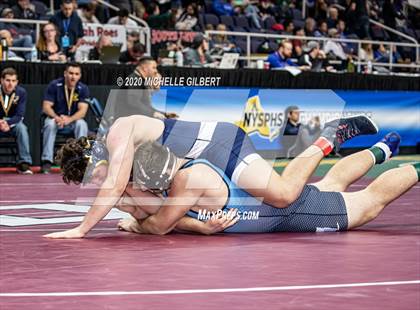 Thumbnail 2 in NYSPHSAA Wrestling D2 Round 1 (152lbs to 285lbs) photogallery.