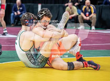 Thumbnail 3 in NYSPHSAA Wrestling D2 Round 1 (152lbs to 285lbs) photogallery.