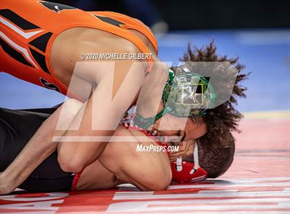 Thumbnail 3 in NYSPHSAA Wrestling D2 Round 1 (152lbs to 285lbs) photogallery.