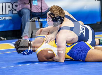 Thumbnail 3 in NYSPHSAA Wrestling D2 Round 1 (152lbs to 285lbs) photogallery.