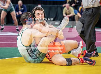 Thumbnail 1 in NYSPHSAA Wrestling D2 Round 1 (152lbs to 285lbs) photogallery.