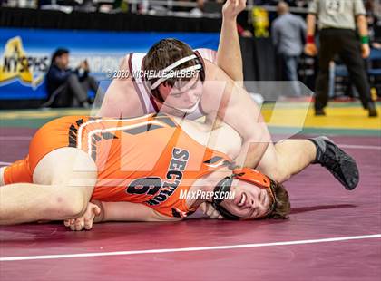 Thumbnail 3 in NYSPHSAA Wrestling D2 Round 1 (152lbs to 285lbs) photogallery.