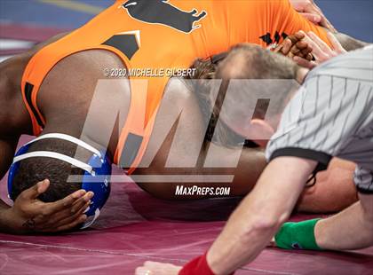 Thumbnail 3 in NYSPHSAA Wrestling D2 Round 1 (152lbs to 285lbs) photogallery.