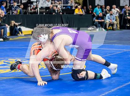 Thumbnail 3 in NYSPHSAA Wrestling D2 Round 1 (152lbs to 285lbs) photogallery.