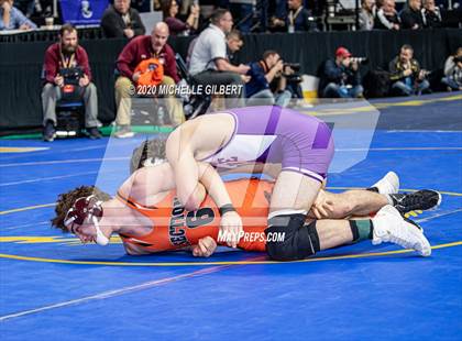 Thumbnail 3 in NYSPHSAA Wrestling D2 Round 1 (152lbs to 285lbs) photogallery.