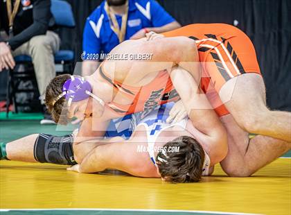 Thumbnail 3 in NYSPHSAA Wrestling D2 Round 1 (152lbs to 285lbs) photogallery.