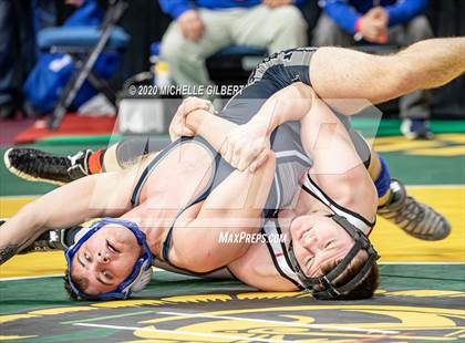 Thumbnail 3 in NYSPHSAA Wrestling D2 Round 1 (152lbs to 285lbs) photogallery.