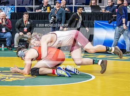 Thumbnail 3 in NYSPHSAA Wrestling D2 Round 1 (152lbs to 285lbs) photogallery.