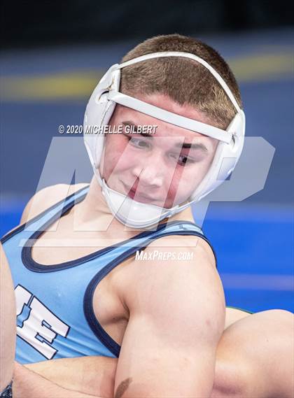 Thumbnail 1 in NYSPHSAA Wrestling D2 Round 1 (152lbs to 285lbs) photogallery.