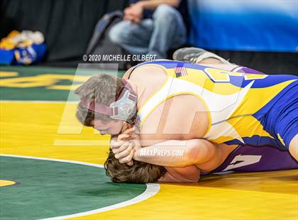Thumbnail 3 in NYSPHSAA Wrestling D2 Round 1 (152lbs to 285lbs) photogallery.