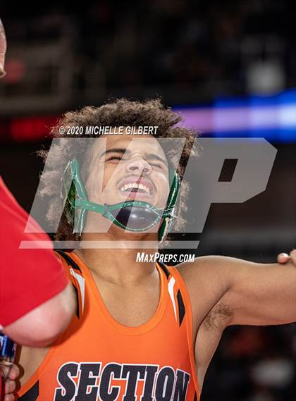 Thumbnail 3 in NYSPHSAA Wrestling D2 Round 1 (152lbs to 285lbs) photogallery.