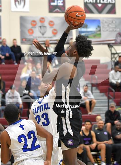 Thumbnail 1 in Capital Christian vs. Garfield (Rancho Mirage Holiday Invitational) photogallery.