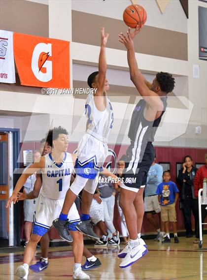 Thumbnail 2 in Capital Christian vs. Garfield (Rancho Mirage Holiday Invitational) photogallery.