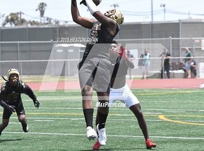 Thumbnail 2 in Rancho Cucamonga vs. Long Beach Poly (Battle at the Beach 7x7) photogallery.