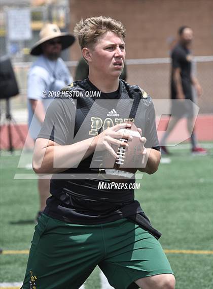 Thumbnail 3 in Rancho Cucamonga vs. Long Beach Poly (Battle at the Beach 7x7) photogallery.