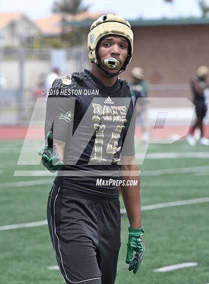 Thumbnail 1 in Rancho Cucamonga vs. Long Beach Poly (Battle at the Beach 7x7) photogallery.